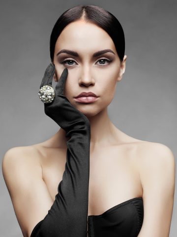 Long Black Gloves